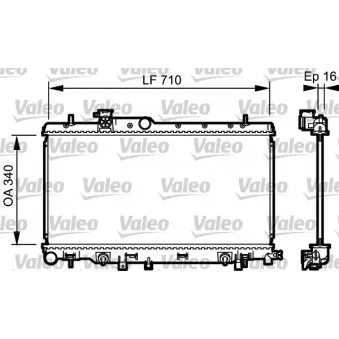 Radiateur, refroidissement du moteur VALEO 734465