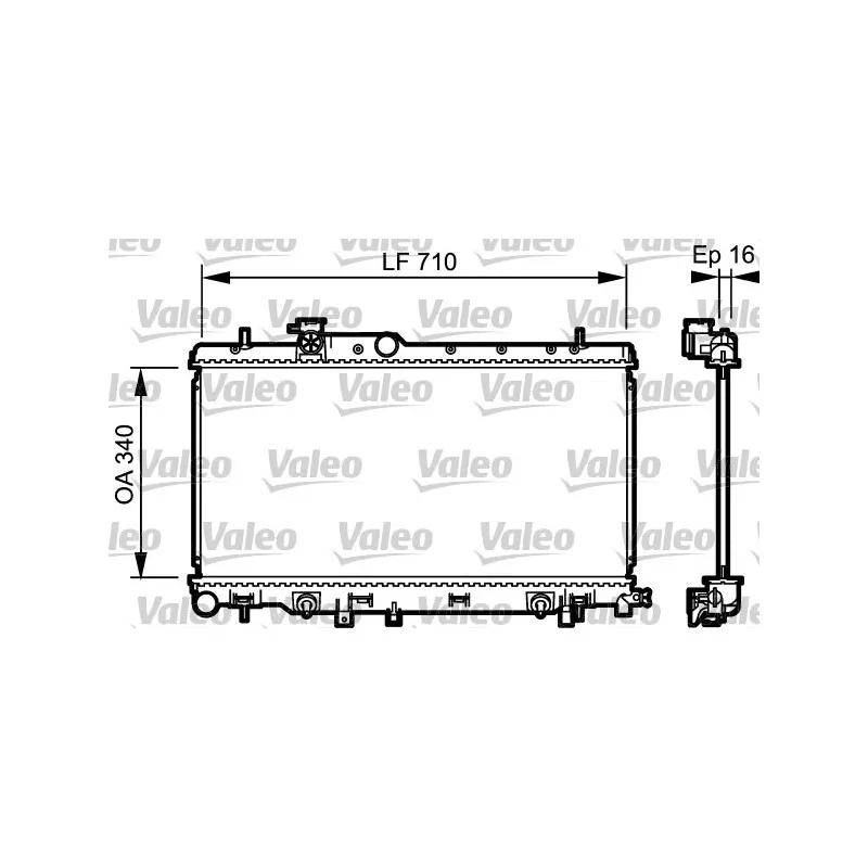 Radiateur, refroidissement du moteur VALEO 734465