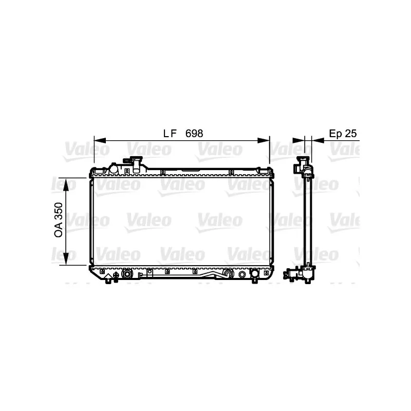 Radiateur, refroidissement du moteur VALEO 734466