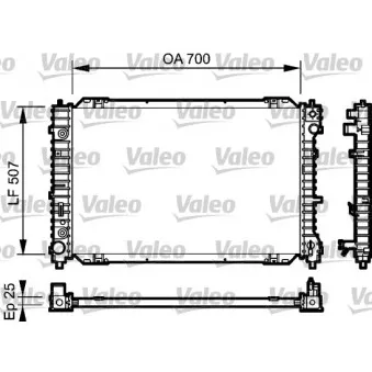 Radiateur, refroidissement du moteur VALEO 734468