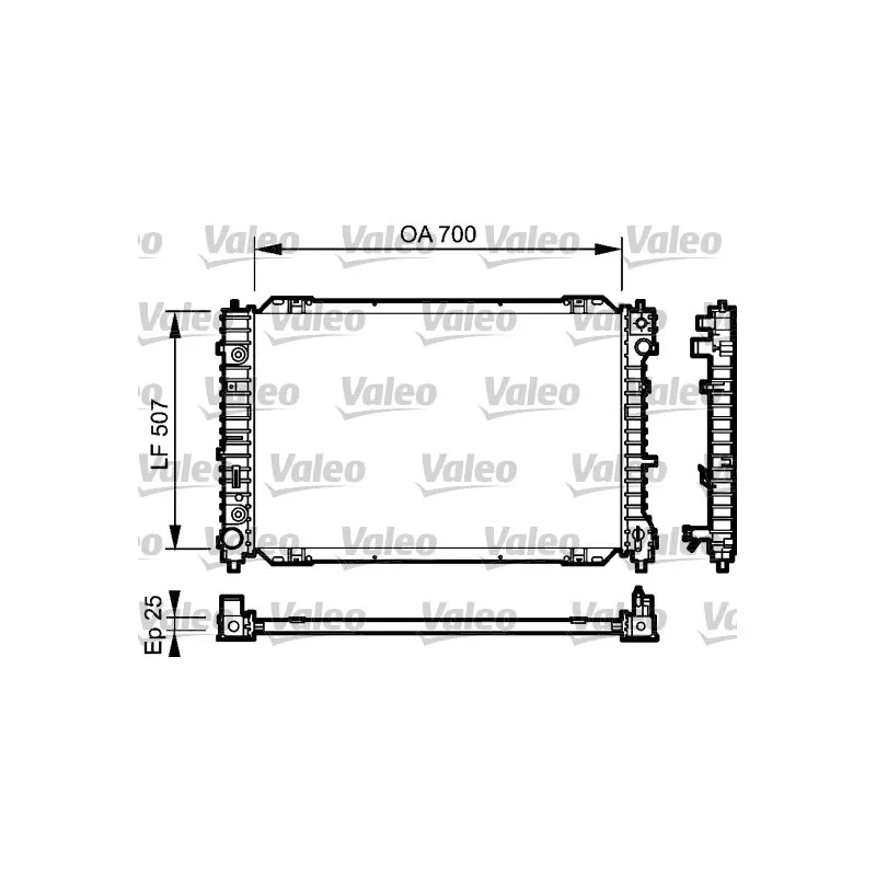 Radiateur, refroidissement du moteur VALEO 734468