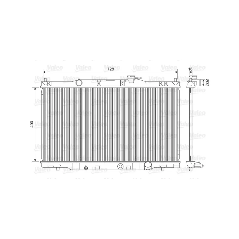 Radiateur, refroidissement du moteur VALEO 734476
