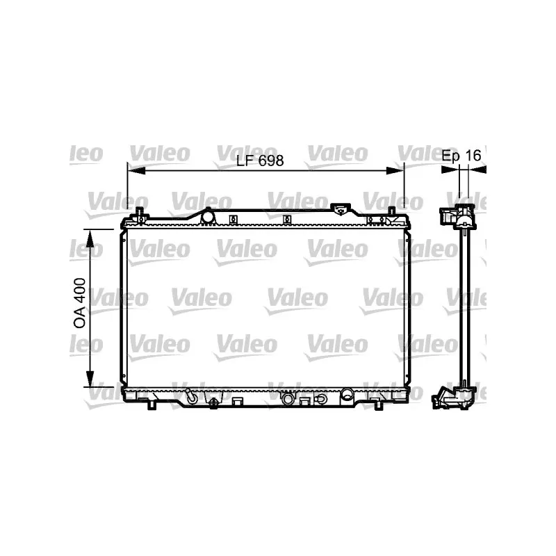 Radiateur, refroidissement du moteur VALEO 734478