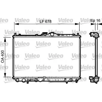 Radiateur, refroidissement du moteur VALEO 734480