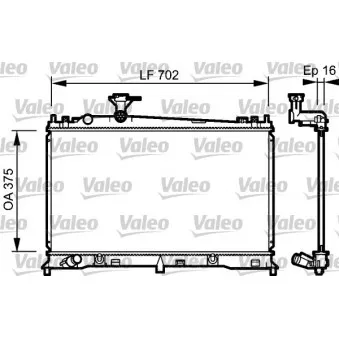 Radiateur, refroidissement du moteur VALEO 734483