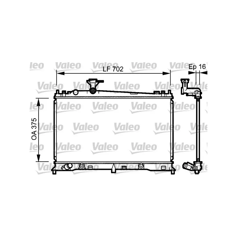 Radiateur, refroidissement du moteur VALEO 734483