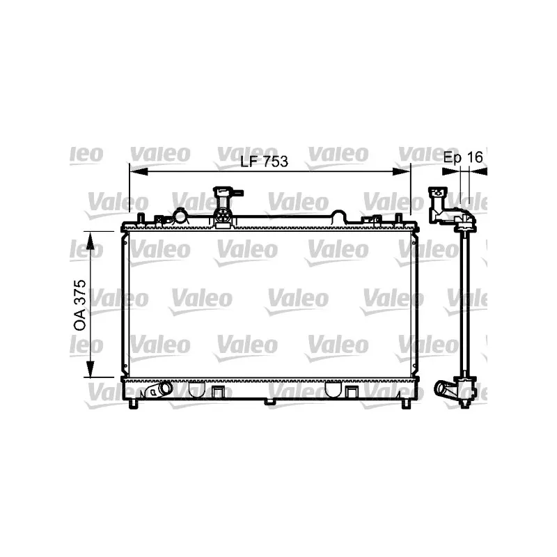 Radiateur, refroidissement du moteur VALEO 734484