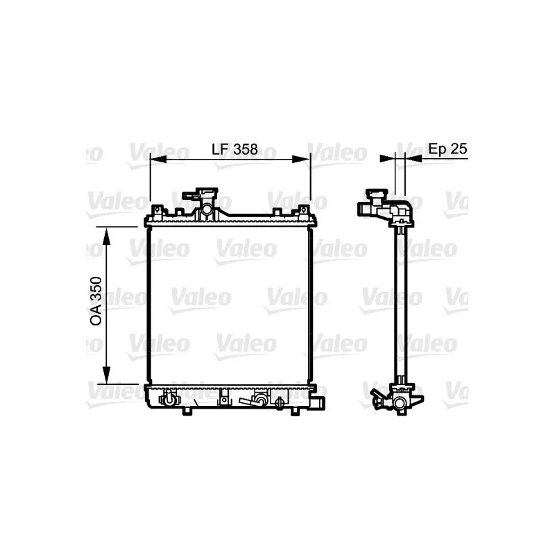 Radiateur, refroidissement du moteur VALEO 734486