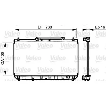 Radiateur, refroidissement du moteur VALEO 734488
