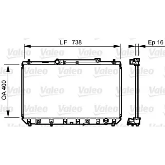 Radiateur, refroidissement du moteur VALEO 734489