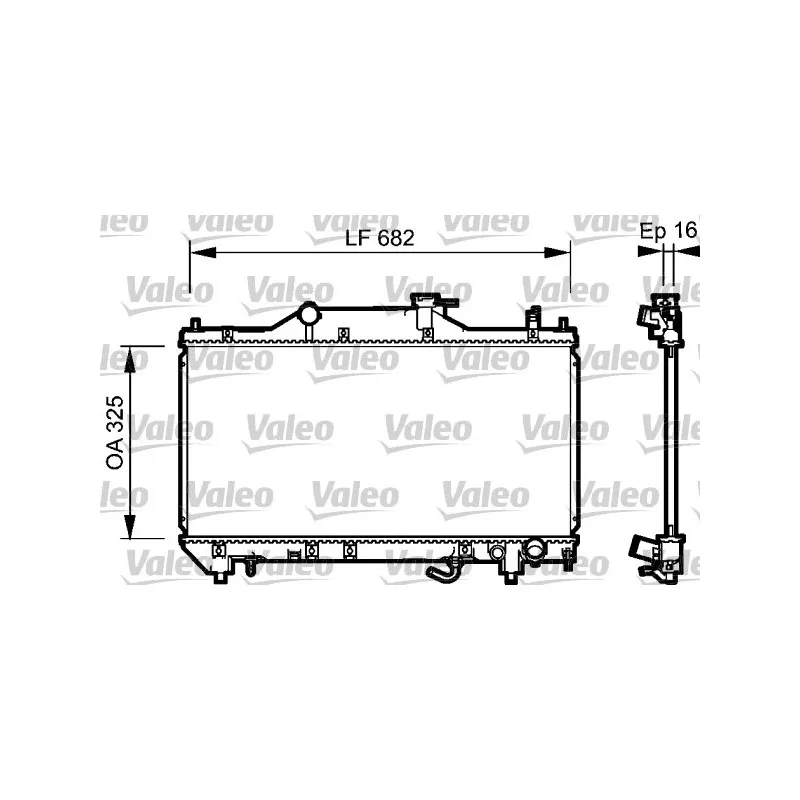 Radiateur, refroidissement du moteur VALEO 734490