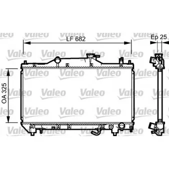 Radiateur, refroidissement du moteur VALEO 734491