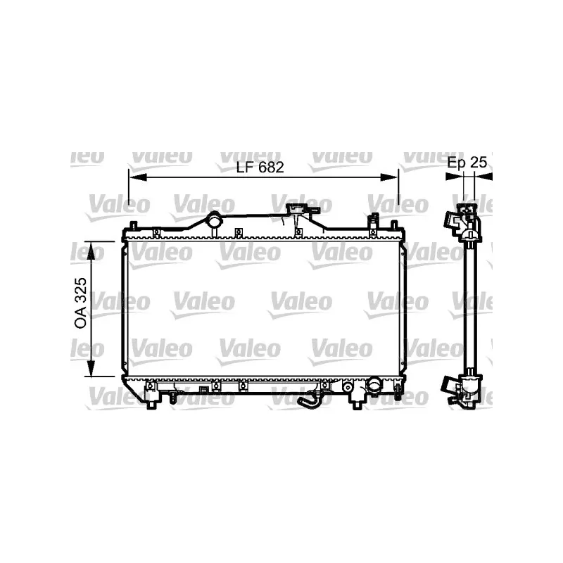 Radiateur, refroidissement du moteur VALEO 734491