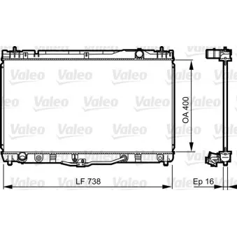 Radiateur, refroidissement du moteur VALEO 734492