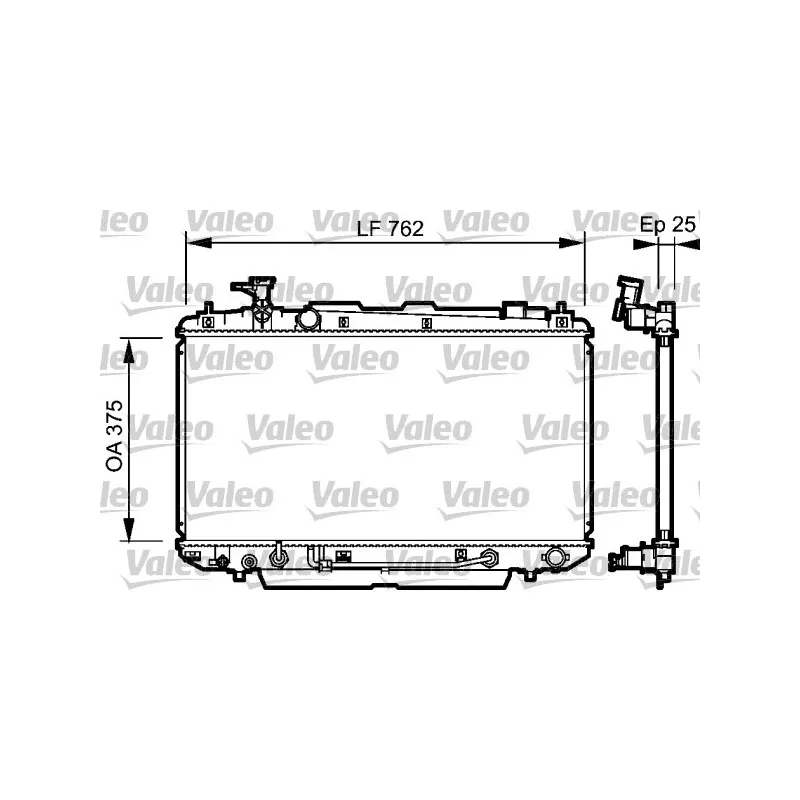 Radiateur, refroidissement du moteur VALEO 734493