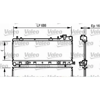 Radiateur, refroidissement du moteur VALEO 734577