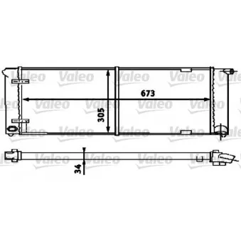 Radiateur, refroidissement du moteur VALEO 734586