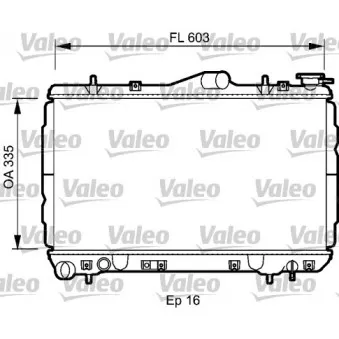 Radiateur, refroidissement du moteur VALEO 734587