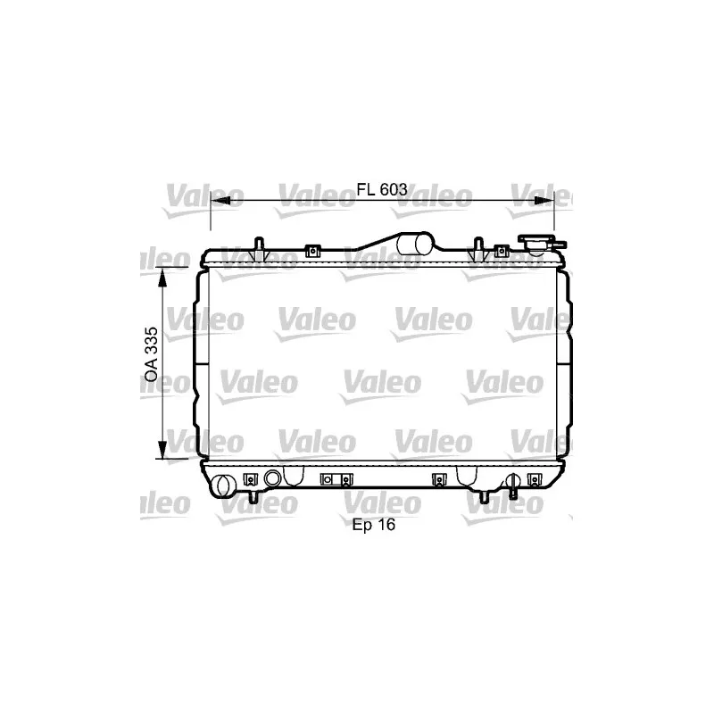 Radiateur, refroidissement du moteur VALEO 734587