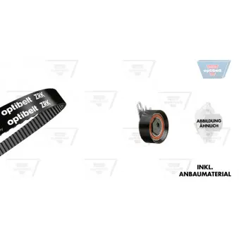 Pompe à eau + kit de courroie de distribution OPTIBELT