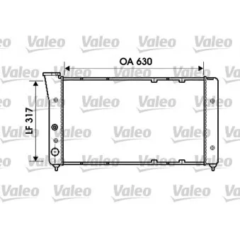 Radiateur, refroidissement du moteur VALEO 734606