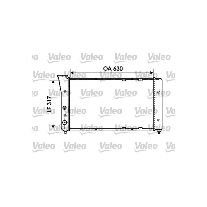 Radiateur, refroidissement du moteur VALEO 734606