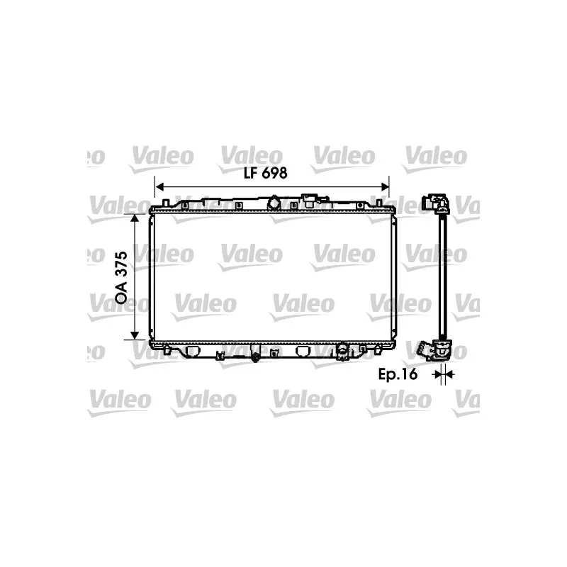 Radiateur, refroidissement du moteur VALEO 734624