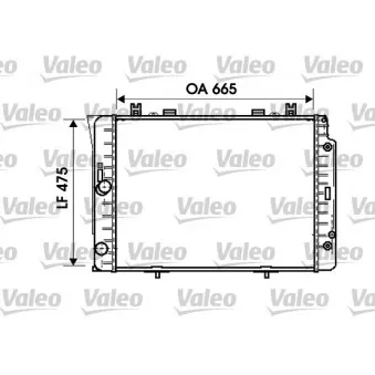 Radiateur, refroidissement du moteur VALEO 734631