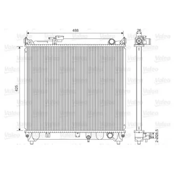 Radiateur, refroidissement du moteur VALEO 734662