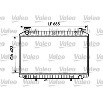 Radiateur, refroidissement du moteur VALEO 734671