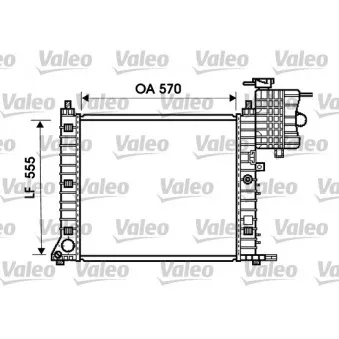 Radiateur, refroidissement du moteur VALEO 734674