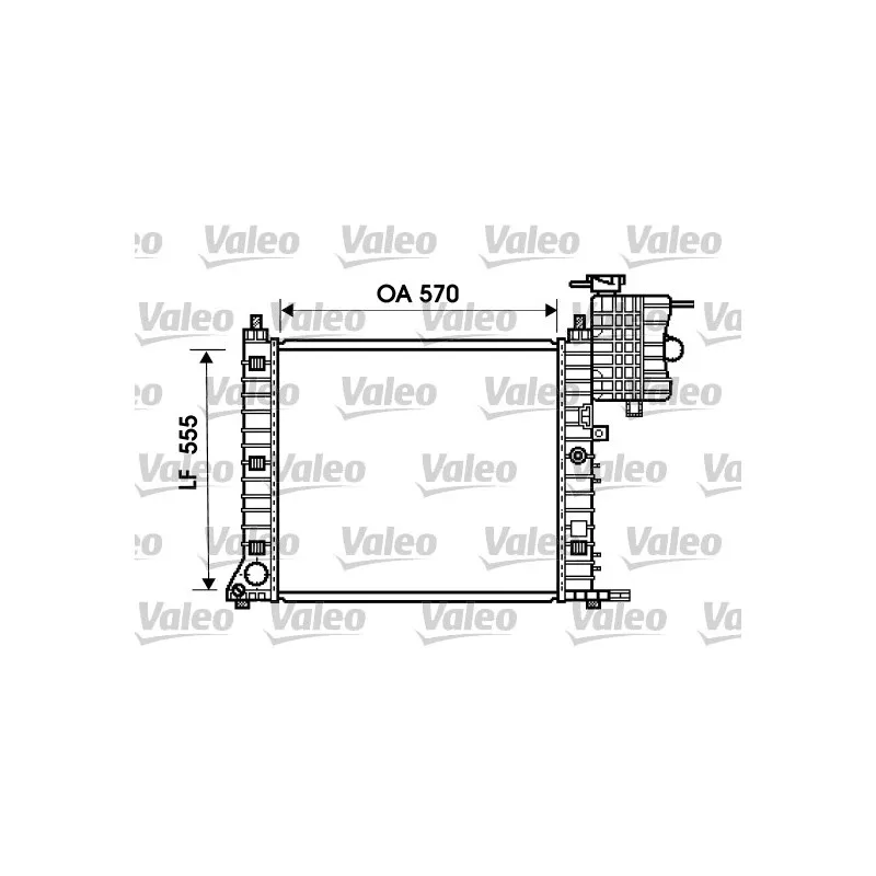 Radiateur, refroidissement du moteur VALEO 734674