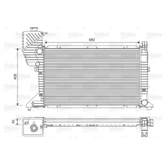 Radiateur, refroidissement du moteur VALEO 734689
