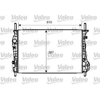 Radiateur, refroidissement du moteur VALEO 734696