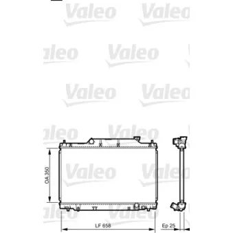 Radiateur, refroidissement du moteur VALEO 734702