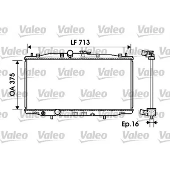Radiateur, refroidissement du moteur VALEO 734703
