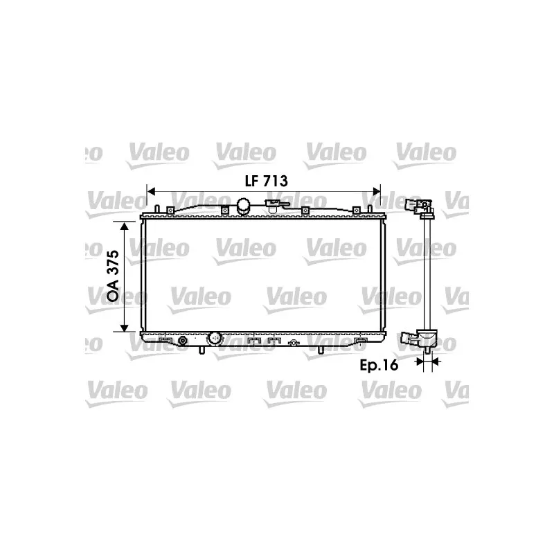 Radiateur, refroidissement du moteur VALEO 734703