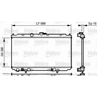 Radiateur, refroidissement du moteur VALEO 734706