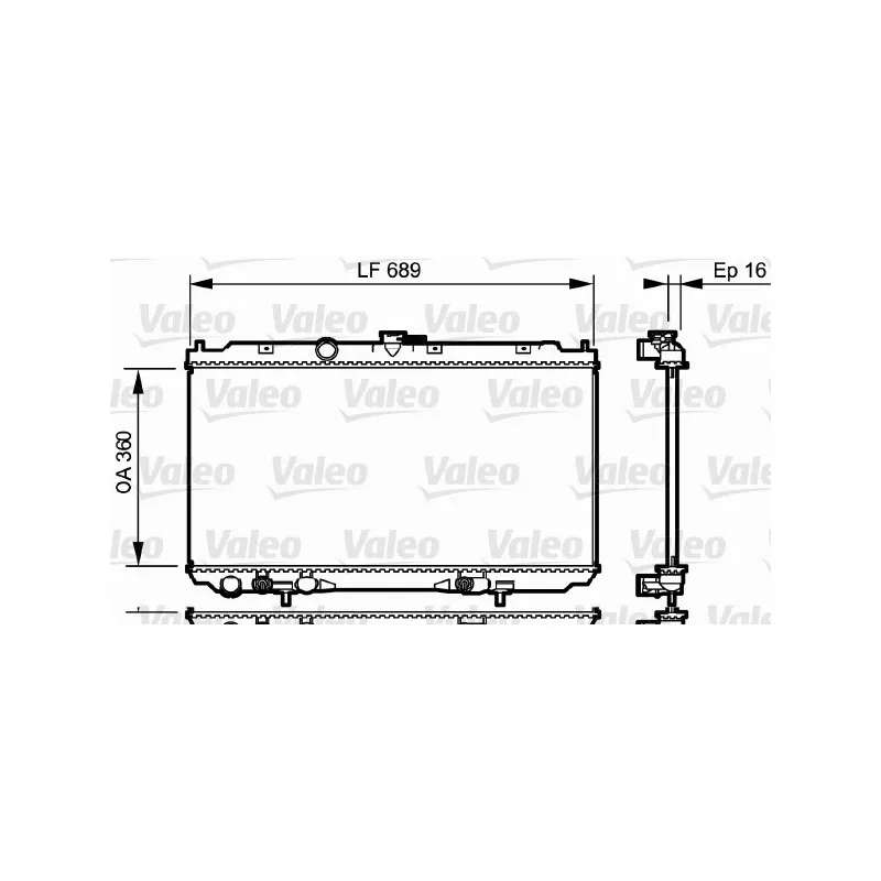 Radiateur, refroidissement du moteur VALEO 734706