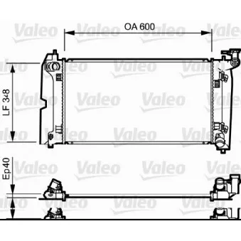 Radiateur, refroidissement du moteur VALEO 734711