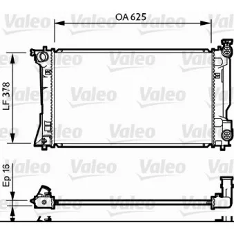 Radiateur, refroidissement du moteur VALEO 734712