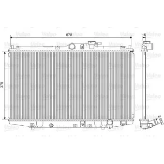 Radiateur, refroidissement du moteur VALEO 734716