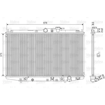 Radiateur, refroidissement du moteur VALEO 734717