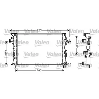 Radiateur, refroidissement du moteur VALEO 734728
