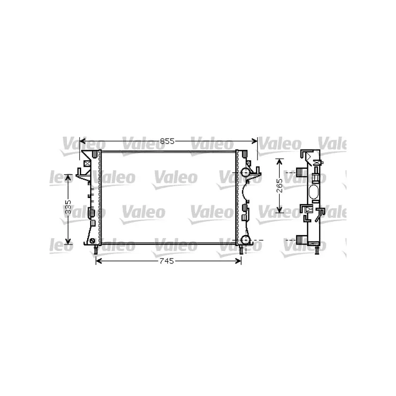 Radiateur, refroidissement du moteur VALEO 734728
