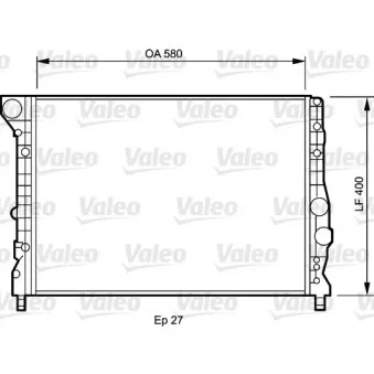 Radiateur, refroidissement du moteur VALEO 734733