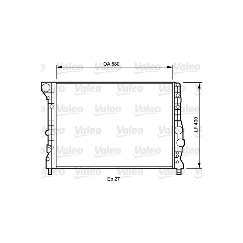 Radiateur, refroidissement du moteur VALEO 734733