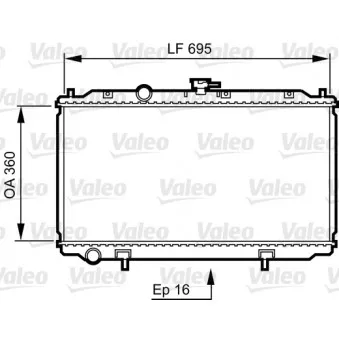 Radiateur, refroidissement du moteur VALEO 734736