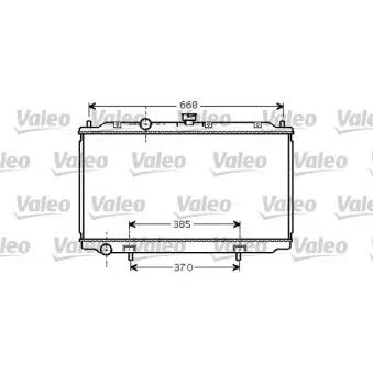 Radiateur, refroidissement du moteur VALEO 734737