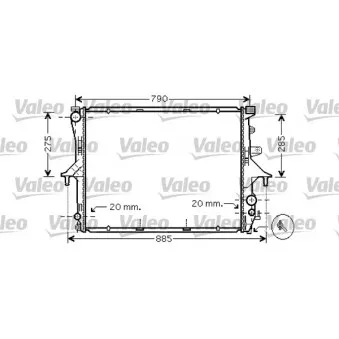 Radiateur, refroidissement du moteur VALEO 734739